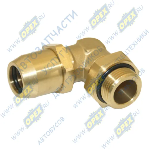 INF.11.2215L Фитинг (угольник); Рнаруж=М22х1,5/ трубка ф15х1,5мм; (цанга) Startec