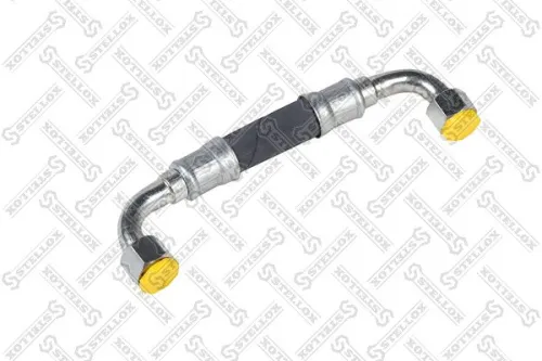 85-42720-SX Трубка ВД ф19 L=185 Г=М16+К19/Г=М16+К19; 2 фитинга 90 гр. подв. охл. жид-ти к компрессору RVI Kerax (2000-2020) Stellox