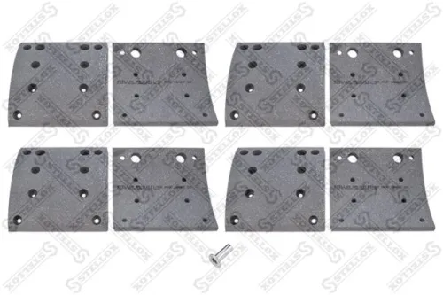 85-01011-SX Накладки тормозные (комплект) 410х183; 2-й РЕМ. (64 отв.: 8х18 / 93059) Stellox
