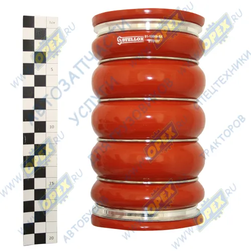 81-10069-SX Патрубок интеркулера D=91-98мм, L=185mm, Scania 4 Series CP, CR, CT, Bus N-Series, Bus F94 - N94 SCANIA N Bus (2004-2020) Stellox1