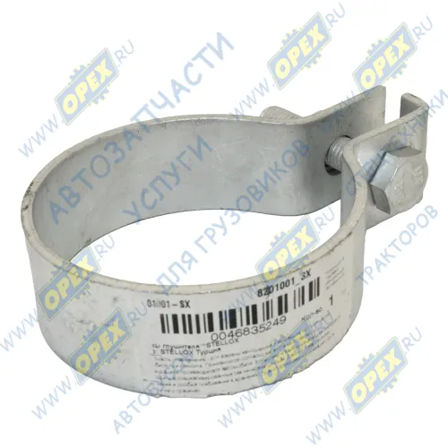 82-01001-SX Хомут глушителя ф78х82 h=30 (под болт) MB Bus (1970-2020) Stellox