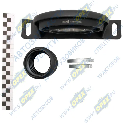 71-21371-SX Подшипник подвесной ф47мм h=140 S=27/43 карданного вала IVECO, RVI, Volvo MB Sprinter (1995-2020); (пыльник+2 хомута) Stellox4