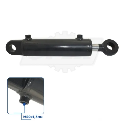 МС80/40х200-3.22 Гидроцилиндр поворота отвала Сальск МТЗ, Ц80х200-3 меж.ось. 500мм; под палец SUPERTRACTOR3