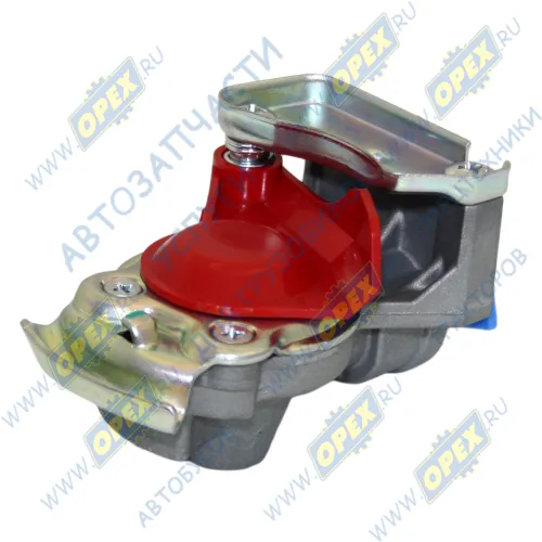 TBC3521BAA Головка соединительная M16х1.5 - красная (с клапаном) ; тягач IVECO LCV (1970-2020), MAN Bus (1970-2020), VOLVO FH12 (1993-2020); 0004293930 TABOC1