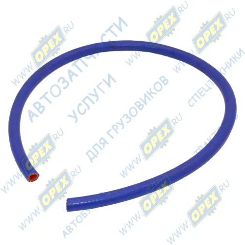 ШО-10/20 Шланг ШО (патрубок) ф10 (1метр) силикон (антифриз,тосол,воздух,вода); синий (армированный 2 нити) Technik