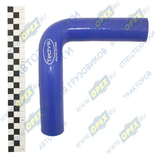 65115-1311049 Шланг (патрубок) кривой (2 изг.) ф30х38 L=290 расширительного бачка Камаз Евро; силикон Technik1