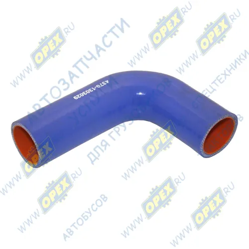 4370-1303029 Шланг (патрубок) кривой радиатора МАЗ-4370 угловой нижний (L=235мм,ф=40) силикон Technik