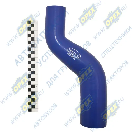 4308-1303010-01 Шланг ШО (патрубок) кривой ф45х60 L=290,переходной радиатора Камаз; (силикон) Technik1