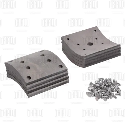 BLT 1201 Накладки тормозные (комплект) 410х183; 1-й РЕМ. (64 отв.: 8х18 / 93059) Trialli