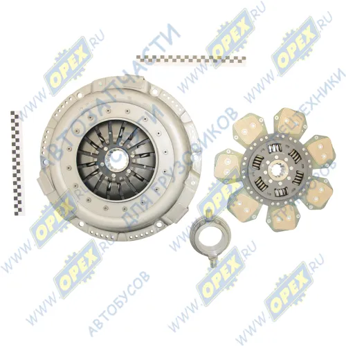 FR 0703 Комплект сцепления МТЗ-80,82 лепестковый; ЛЕПЕСТКОВЫЙ корзина,диск,отводка, металлокерамика Trialli1