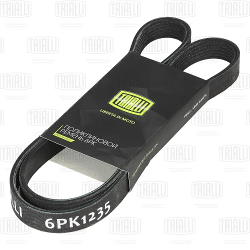 6PK1235 Ремень поликлиновой 6РК1235 привода насоса ГУР УАЗ Патриот Trialli