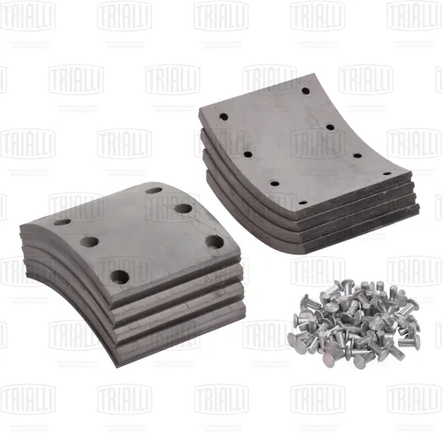 BLT 0701 РМК накладок тормозных (140х160) КамАЗ-5511,53205,65115 С/О (к-т); 8шт.с заклеп. Trialli