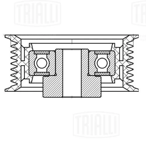 CM 5120 Ролик натяжителя Scania 4 Series Ф80Х10 h-34 8-РУЧЬЕВ DC 9; Scania P/G/R/T Series DC 9, DC 11, DC-DT 12; Scania Bus K-/N-Serie (2х100 A) SCANIA N Bus Trialli
