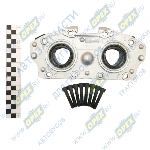 16020 РМК суппорта MERITOR ELSA 195/225, EX225. Корпус направляющих, прокладка, 8 болтов. TTT1