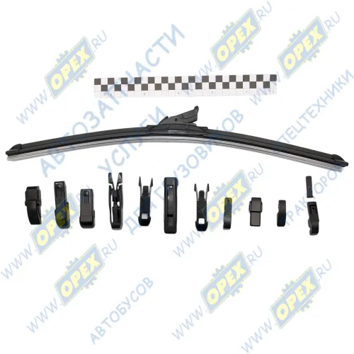 VEPLATINUM500 Щетка стеклоочистителя 500мм [20"] КАМАЗ,ГАЗ,ВАЗ,Hyundai, Газель(1шт); бескаркасная PLATINUM с переходниками VETTLER1