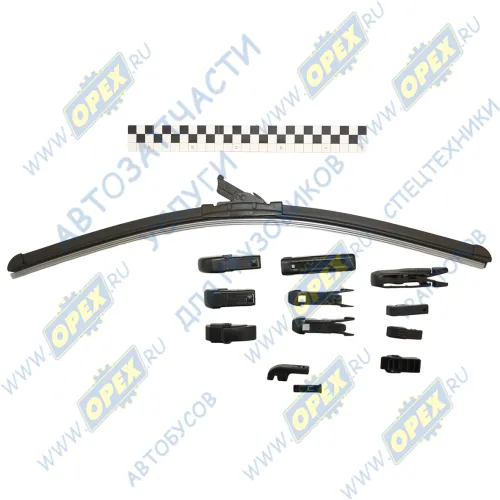 VEPLATINUM550 Щетка стеклоочистителя 550мм [22"] DAF LF45 (2001-2020); бескаркасная PLATINUM с переходниками VETTLER