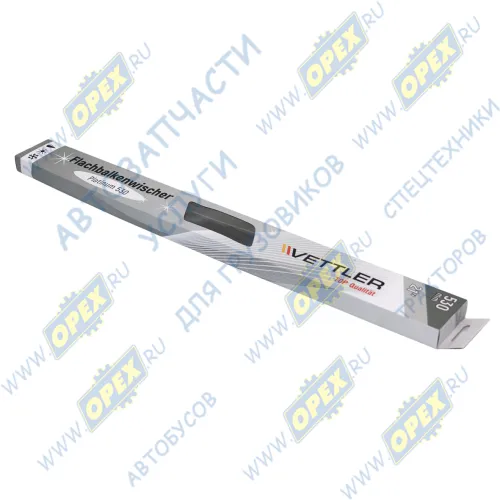VEPLATINUM530 Щетка стеклоочистителя 530мм [21"]; бескаркасная PLATINUM с переходниками VETTLER