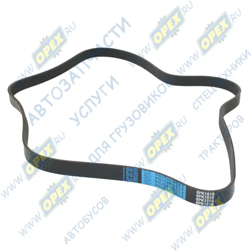 6PK1518 Ремень поликлиновой Skoda Octavia 1.4 00>, VW Lupo, Seat Arosa 1.0 97> FORD / SEAT / SKODA / VOLKSWAGEN / ViLiTaN