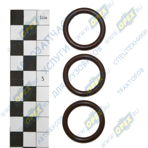 20001 Кольцо (РТИ) круг.сеч. 022-028-36 ГОСТ-9833-73; (комплект 3шт) (ФТОРКАУЧУК) круг.сеч. фланца трубки отвода масла от ТНВД (020-028-36) Vitocom1