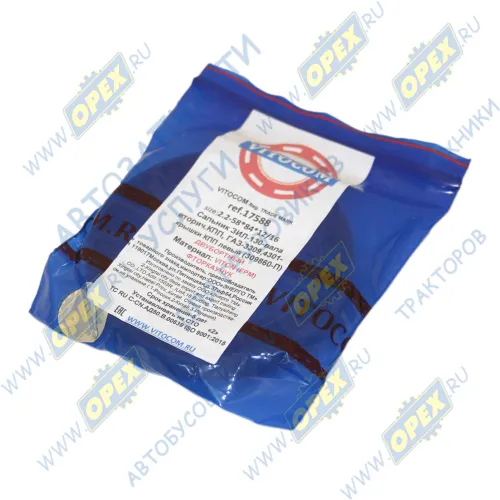 17588 Сальник (манжета) левое вращение 58x84x12/16 втор.вала КПП ЗИЛ-130; левое вращение (2.2-58x84x12/16) Vitocom