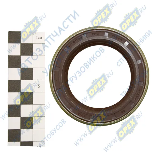17564 Сальник (манжета) 55х80х10; (2.2-55х80х10) в обойме коленвала ГАЗ-53 21-1005032-01 Vitocom2