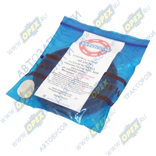 17579 Сальник (манжета) 55x82x10/15,5 ведущей шестерни глав.передачи ГАЗ-53,ПАЗ; (2.2-55x82x10/15,5) Vitocom