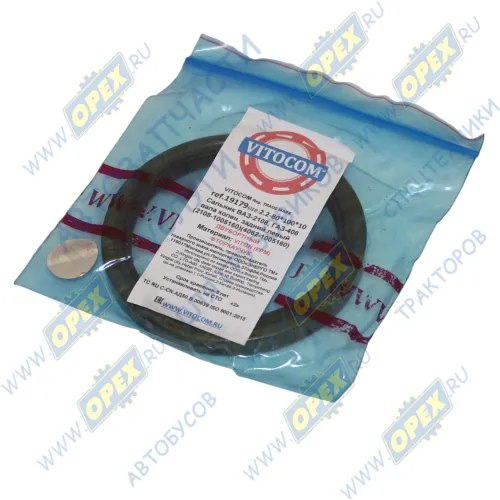 19179 Сальник (манжета) 80х100х10 коленвала левое вращение MAN Lion's (1991-2021), MB Atego 2 (2004-2021), VOLVO FE7 (1970-2021); левое вращение задний Газель (дв.ЗМЗ-406) Vitocom