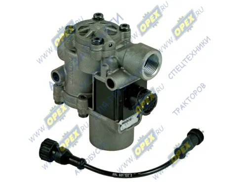 472 195 018 0 Кран модулятор ABS тягача, байонет (DIN)72585, DAF LCV (1970-2020), IVECO LCV (1970-2020), VOLVO FH12 (1993-2020) MAN Bus (1970-2020), MB Accelo (2003; 4721950040 ,4721950180 13 bar  Байонет (DIN)72585-A1-3.1-Sn/K1 Wabco