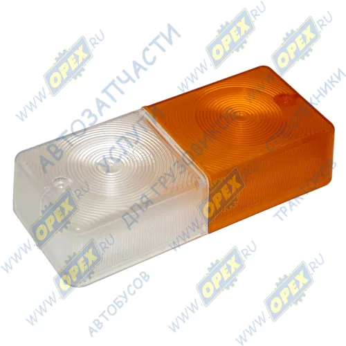 Ф-402.01.00 Рассеиватель переднего фонаря МТЗ бело-оранжевый 180х80х45 WASSA