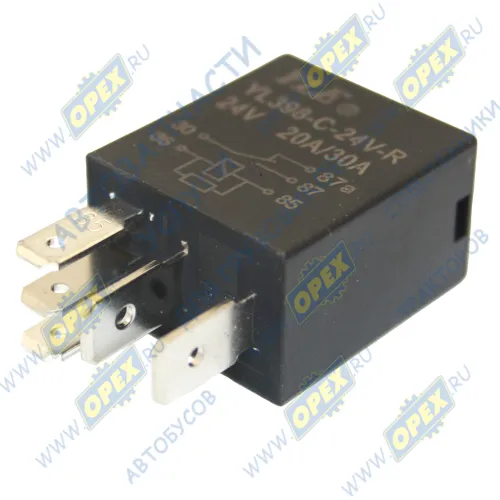 YL398-C-24V-R Реле коммутационное МАЗ 20 Х 30А 5 контактов (малый разъём) YLE