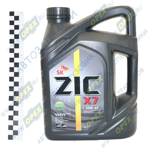 162607 Масло моторное SAE 10w40 синтетика (грузовые) (4л); X7  Diesel ZIC