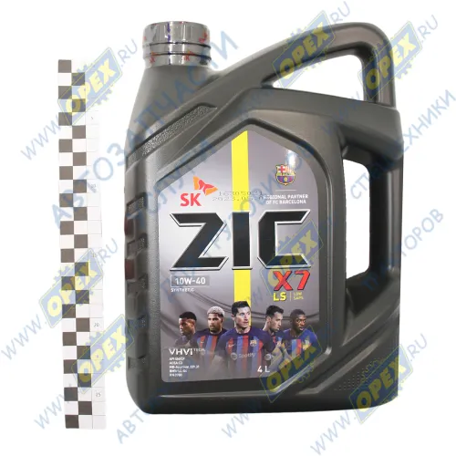 162620 Масло моторное SAE 10W40 синтетика (легковые) (канистра 4л); X7 LS ZIC1