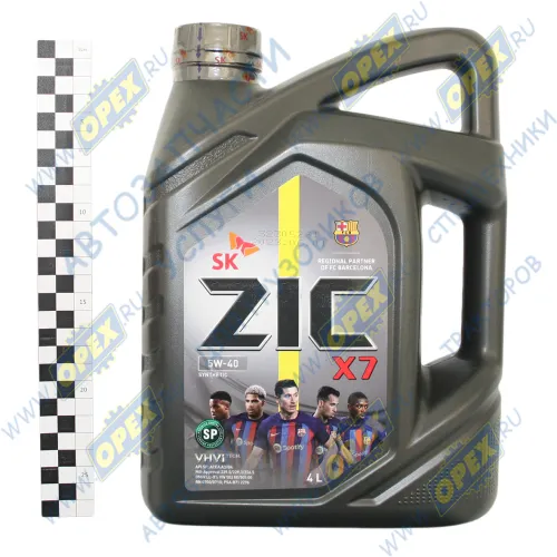162662 Масло моторное синтетика SAE 5W40 (легковые) (4л); Х7 ZIC