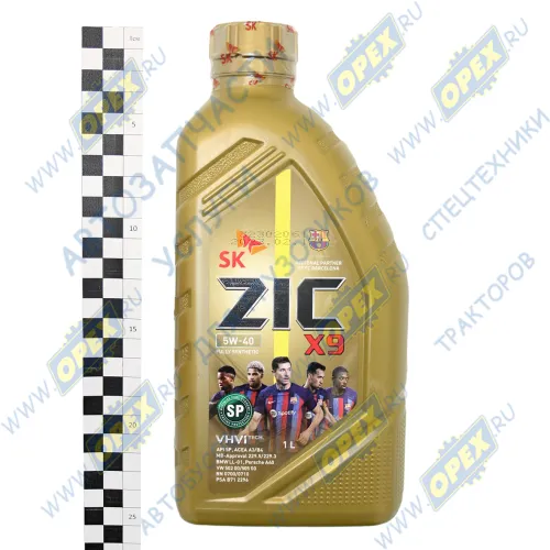 132613 Масло моторное синтетика SAE 5W40 (легковые) (1л); X9 ZIC