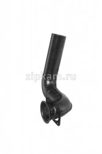 54115-1203014-40 Труба приемная L=730 ф90 квадратн.фл 4отв.ф10 левая КаМАЗ-ЕВРО-55111,53212 ZIPKAM