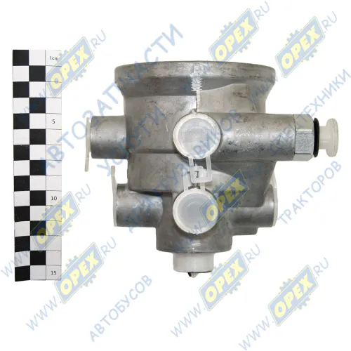 11-3531010-71 Воздухораспределитель тормозов п/прицепа 2-х пров. С/О; (6 отв.) (с выходом под глушитель) ZTD2