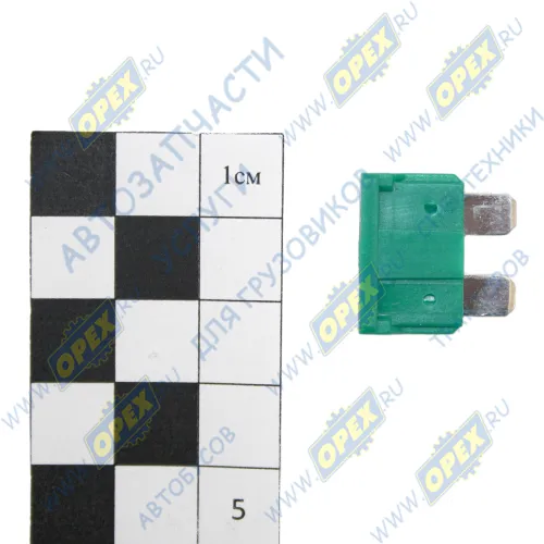35.3722-06 Предохранитель (флажковые) плоский штырьевого типа (30А) Standard зеленый; (356.3722) АВАР1