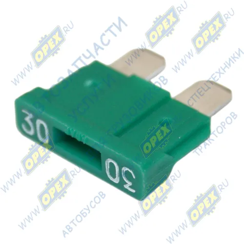 35.3722-06 Предохранитель (флажковые) плоский штырьевого типа (30А) Standard зеленый; (356.3722) АВАР