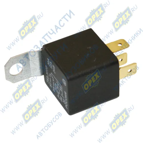 753.3777 Реле 24В, 20/10А переключающее 5 плоских клемм (901.3747 с резистором) с кронштейном АВАР