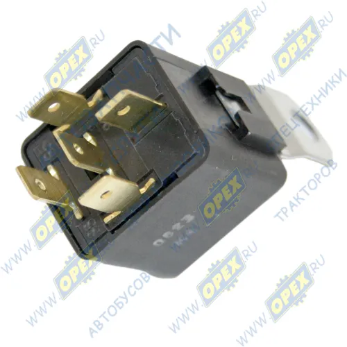 753.3777 Реле 24В, 20/10А переключающее 5 плоских клемм (901.3747 с резистором) с кронштейном АВАР2