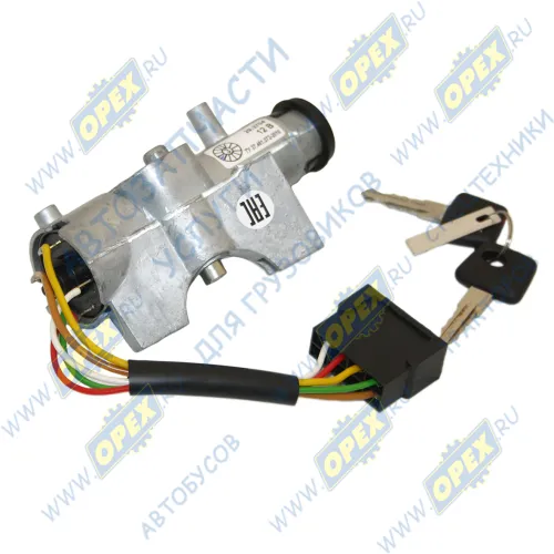 29.3704 Выключатель (замок) зажигания L=140; фишка 5 плоских клемм, с ключами Газель,Соболь,ГАЗон,Бизнес,Некст АвтоАрматура