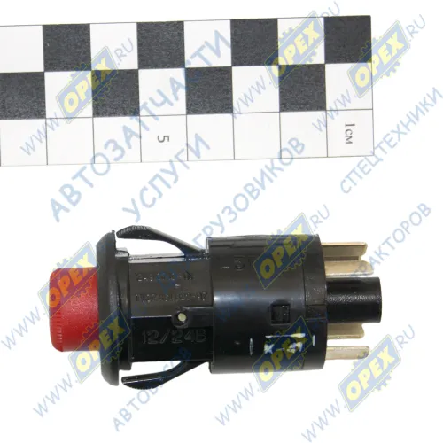 249.3710-02 Выключатель-кнопка 24v 6контактов авар.сигналов (малая) АвтоАрматура2