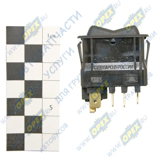 82.3709-25.09 Переключатель-клавиша 3-х поз. 12-24V 8контактов отопителя УРАЛ,МАЗ АвтоАрматура2