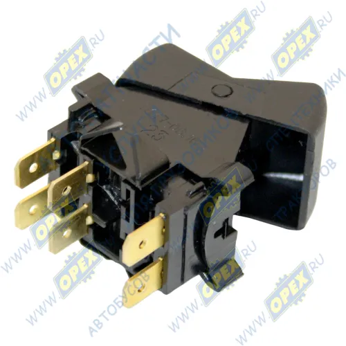 П147-06.15 Переключатель-клавиша 3-х поз. 12-24v 6контактов подъема кузова 3 поз.(подъем-опускание платформы) АвтоАрматура1