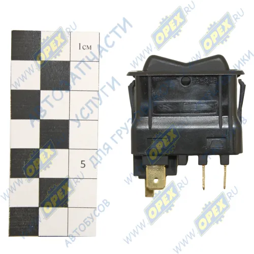 77.3709-02.19 Переключатель-клавиша 2-х поз. 12-24v 8контактов управления двери АвтоАрматура2