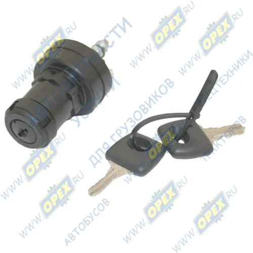 12.3704-05.01 Выключатель (замок) зажигания 4 конт.под гайку 12v /ГАЗ.УАЗ.ПАЗ/; пластмассовый корпус АвтоАрматура1