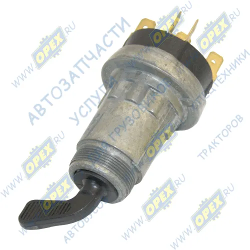 ВК354 Выключатель (замок) зажигания МАЗ, КАМАЗ, КРАЗ L=75; 5 двойных клемм,флажок АвтоАрматура1