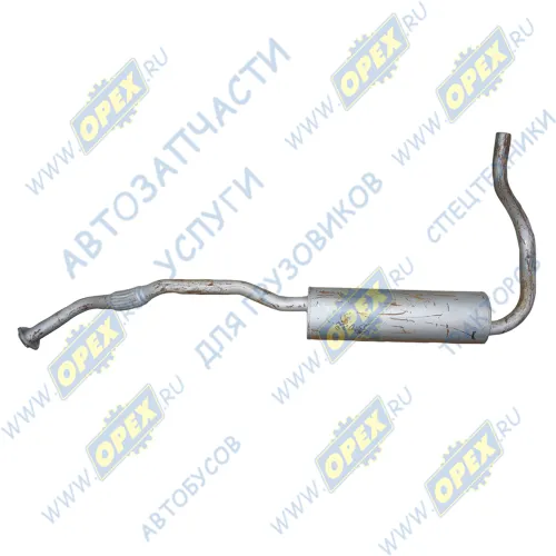 АК 33088-1201008 Глушитель ГАЗ-33081,Садко (дв.ММЗ Д-245) с трубами ф360 L=805 Lтрубы=520 фл 2отв.ф10/L1трубы=1100 (дизель) (1550х95 Автоглушитель