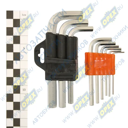 30339 Набор шестигранников; 9 предметов (1.5-10мм) 30339 АВТОДЕЛО