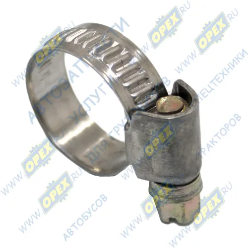 AM-35-025 Хомут червячный ф12-20(22) мм UNIVERSAL (1970-2020); нержавеющая сталь АВТОМАГНАТ